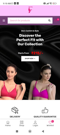 Android application Femina Collections screenshort