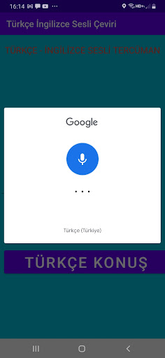 Android application Türkçe ve 6 Dilde Sesli Çeviri screenshort