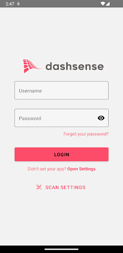 Android application Dashsense screenshort
