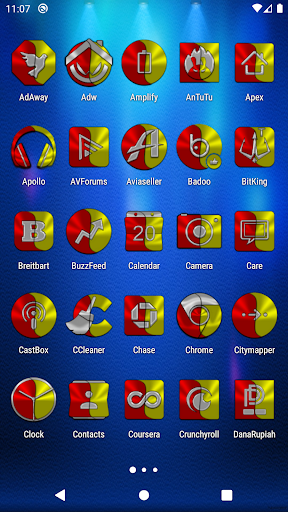 Red and Yellow Icon Pack Screen 2