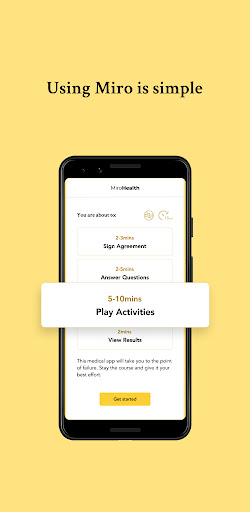 Android application Miro Health screenshort