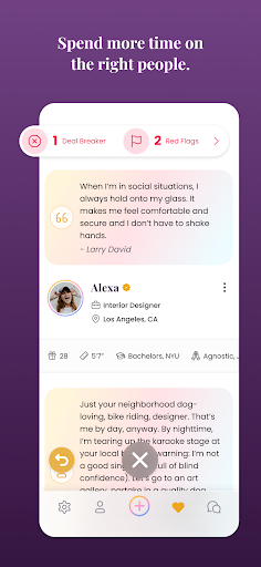 Android application Weaver: Dating & Values screenshort