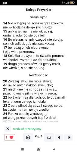 Biblia Tysiąclecia Screen 2