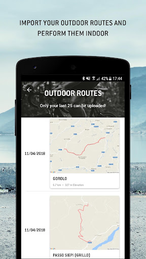 Screenshot of MYCYCLING