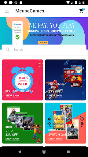 Android application MCube Games screenshort