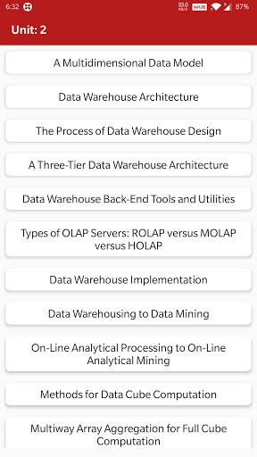Data mining & Data Warehousing Screen 2