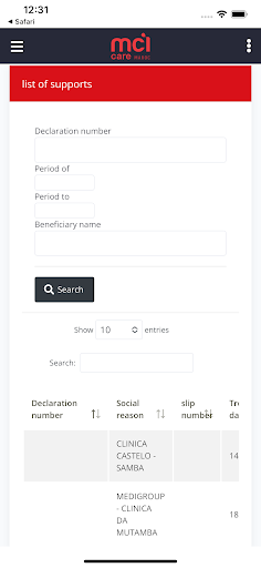 OMEU MCI CARE Screen 3