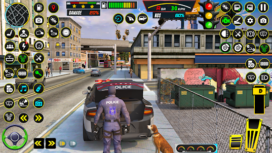 รถตำรวจ: เกมรถตำรวจ 3d