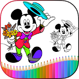 How To Draw Mickey Mouse characters icon