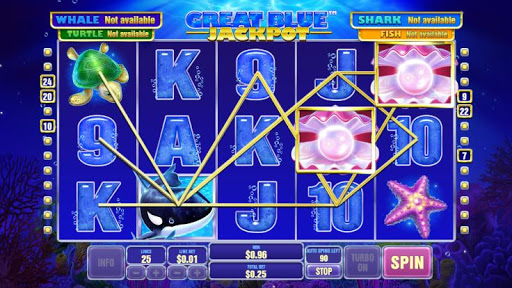 Casino Free Slot Game - GREAT BLUE JACKPOT screenshots 4