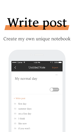 Untitled Note - memo, writing Screen 2