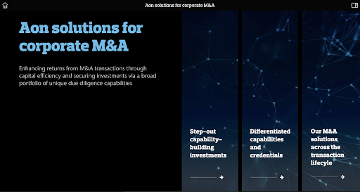 Android application Aon's M&A Solutions App screenshort