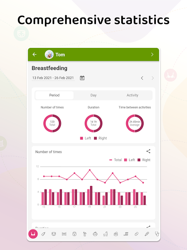 Baby Daybook - Newborn Breastfeeding Tracker App 5.5.8 APK screenshots 8