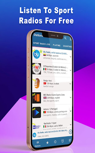 Android application Sport Radio Live - Sport Fm screenshort