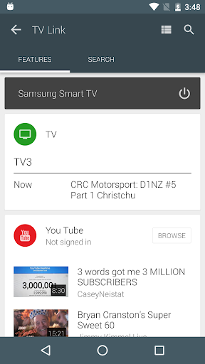 Android application TV Link screenshort