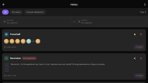Lucky Numbers -I Ching Fortune