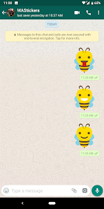 Cute Bee Stickers for WhatsApp