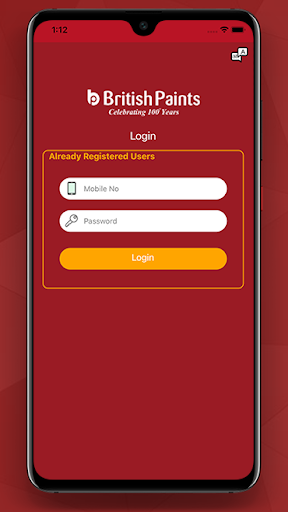 Android application British Paints Tokens screenshort