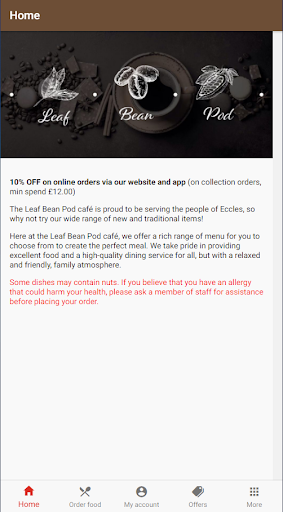 Android application Leaf Bean Pod screenshort