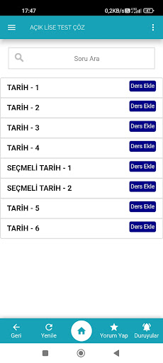 Açık Lise Test Çöz