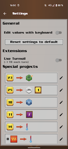 Terraforming Mars Calculator Screen 3