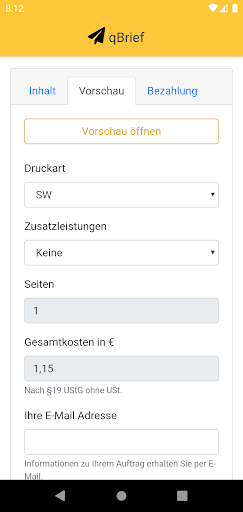 qBrief - Post Briefe schreiben Screen 3