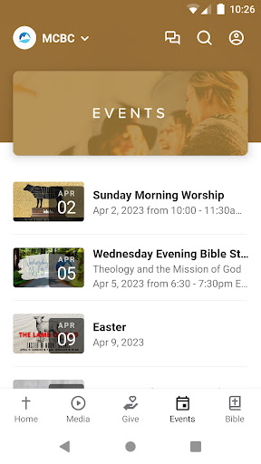 Mount Carmel Baptist Church LC Screen 3