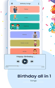 Screenshot 10 Happy Birthday songs & wishes android