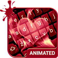 Love Flames Animated Keyboard + Live Wallpaper