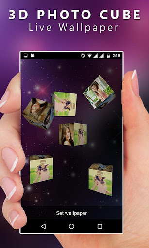 3D Cube Live Wallpaper Screen 3