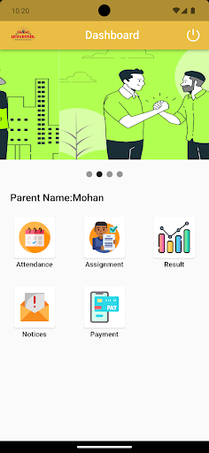 Android application Universal Smart School screenshort