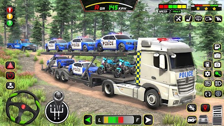 Police ATV Car Transport Truck