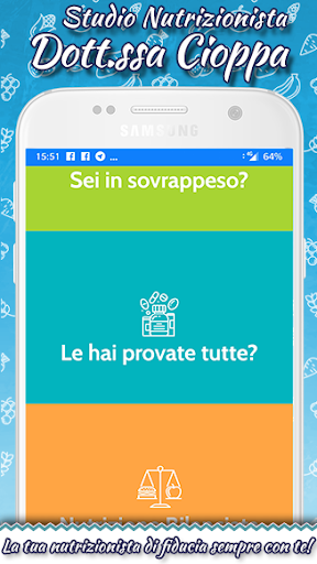 Android application Studio Nutrizionista Cioppa screenshort
