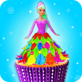 Edible Doll Cupcake Maker! Bake Cupcakes with Chef icon