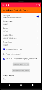 Audio Focus Controller Demo