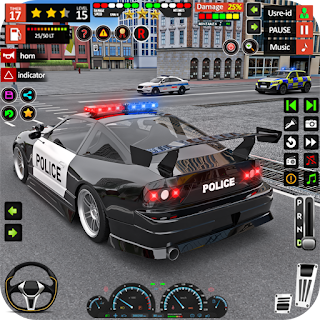 US Police Prado Parking 3D