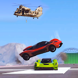 Falling Cars Vs Driving Car-Xtreme Stunt Drag Race icon