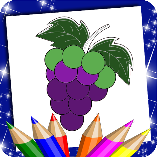 Fruits and Vegetables Coloring logo