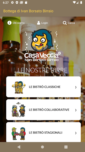 Android application Ivan Borsato Birraio screenshort