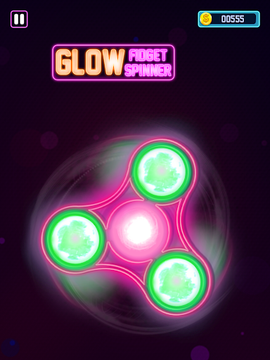 Glow Fidget Hand Neon Spinner Toy