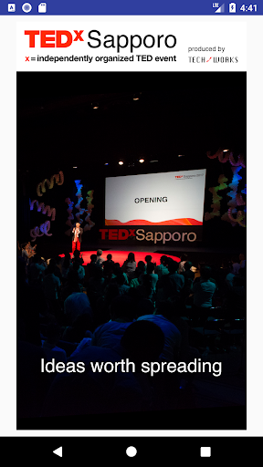 Android application TEDxSapporo screenshort