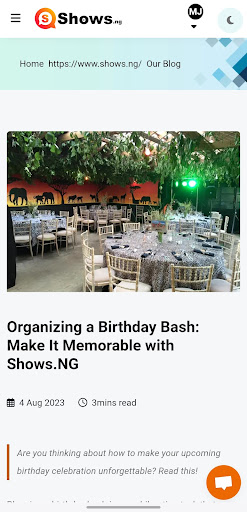 Shows.NG - Events & Tickets Screen 3