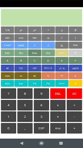 Android application CONVERCAL - Calculadora - Conv screenshort
