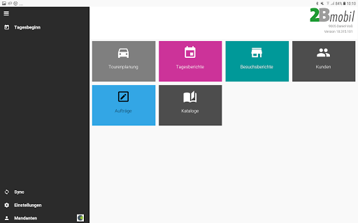 Android application 2Bmobil*Sales - GIT net screenshort