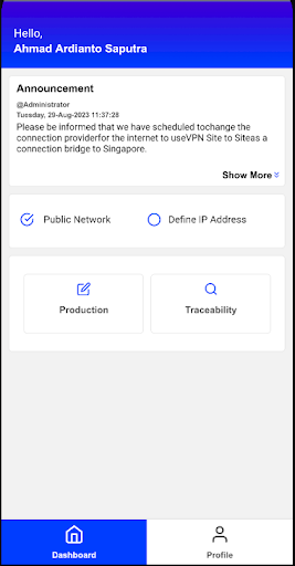 PCMS Mobile V.2.1 Screen 2