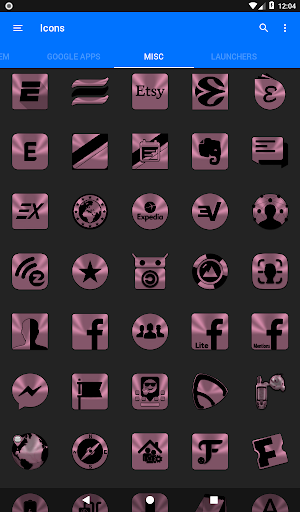 Lilac Purple and Black Icon Pack
