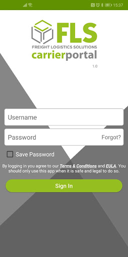 Android application FLS Carrier Portal screenshort