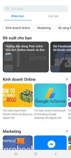 Android application Eduzaa screenshort