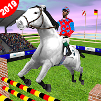 Jumping Horse Simulator : Derby Horse Race 3D