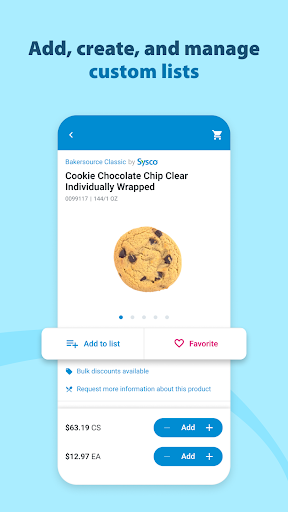 Sysco Shop screenshot